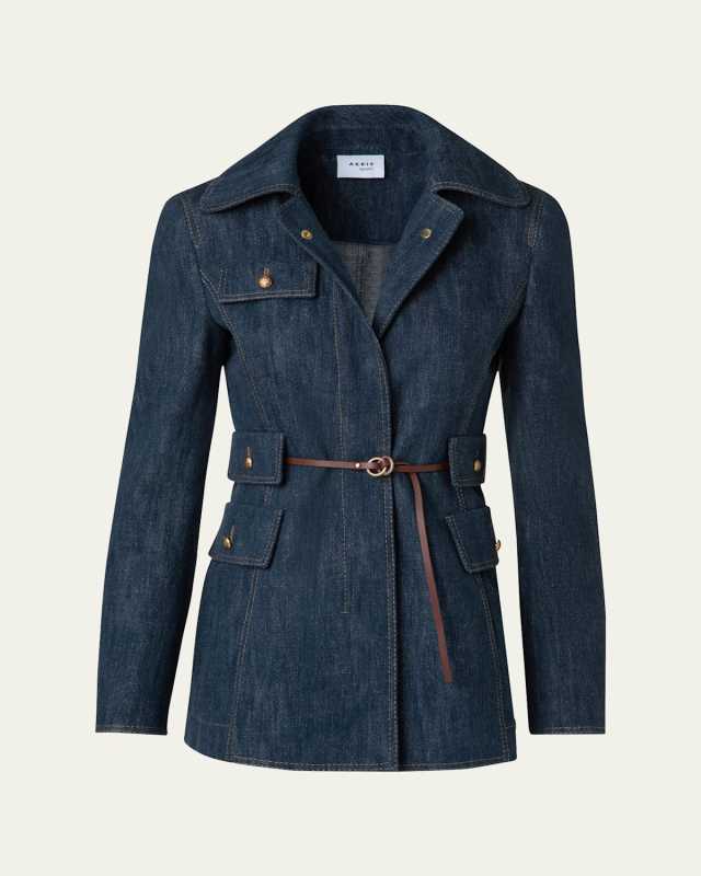 Denim Belted Jacket